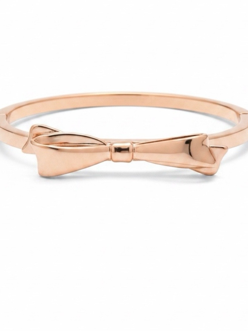 kate spade rose gold bow hinge bracelet